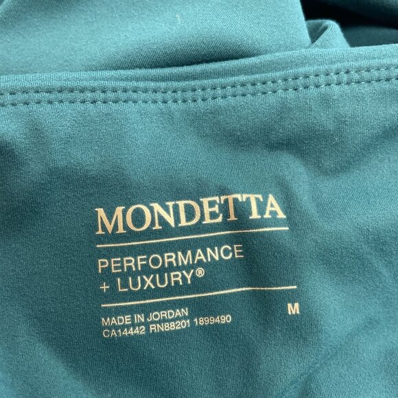 NEW Mondetta Women's M High-Rise Ribbed Panel Legging Green - Picture 6 of 11